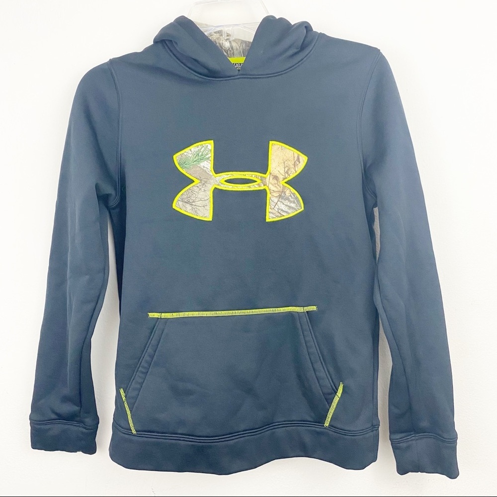 Under Armour Camo Logo Boys Hoodie Size Youth L‎